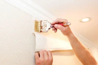 Pose de papier peint à Saint-Myon — revêtements muraux et toiles de verre
